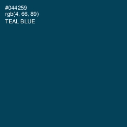 #044259 - Teal Blue Color Image